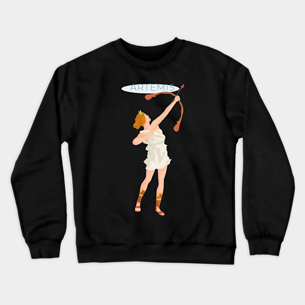 Artemis Greek Mythology Crewneck Sweatshirt by MimicGaming